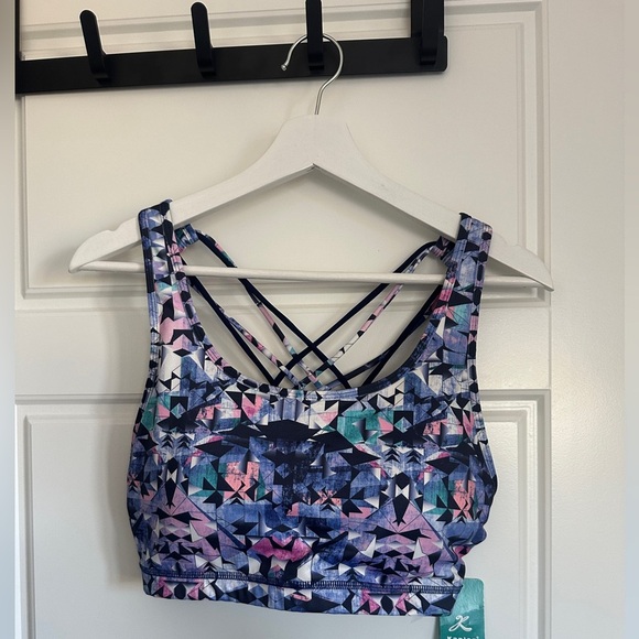 Colorful Geometric Sports Bra - Picture 1 of 3
